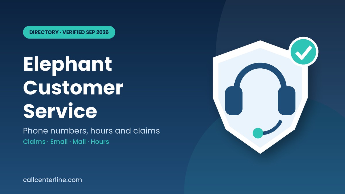 Elephant Insurance customer service phone numbers